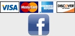 Mastercard, Visa, Discover, Amex